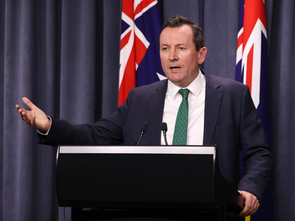 WA Premier Mark McGowan said this week his state has “the strictest and strongest protocols to protect West Australia”. Picture: Jackson Flindell