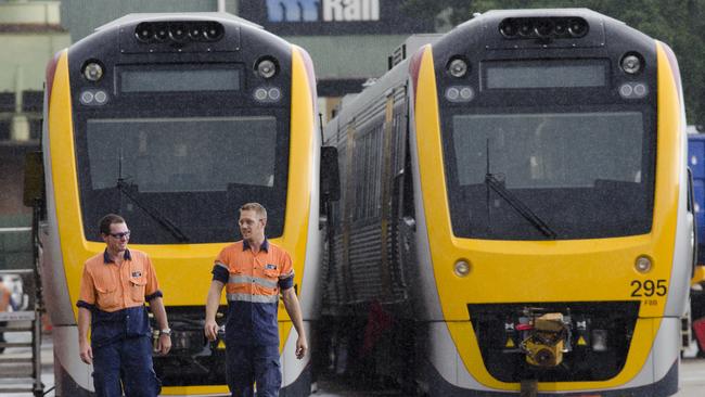 A Downer EDI rail workshop.