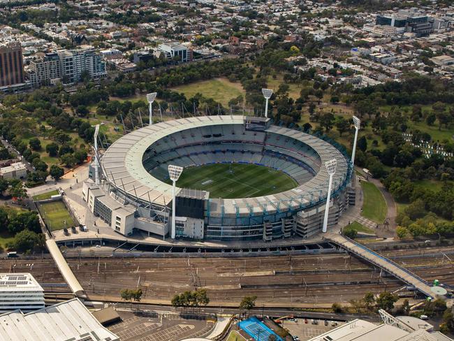 One potential route for the walk could stretch from Flinders Street Station to the MCG. Picture: Jason Edwards