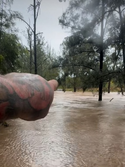 An estimated 50,000 people are preparing to be cut off as waters continue rising. Picture: Supplied