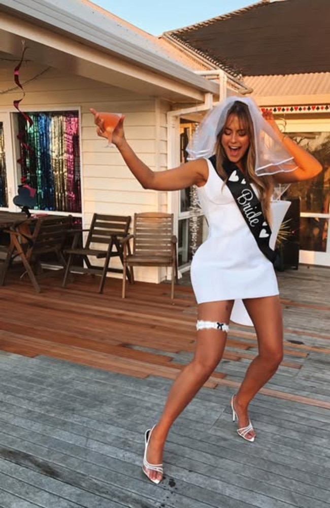 The fitness star looked like she had a ball in photos from the festivities. Picture: Instagram/StephClaireSmith