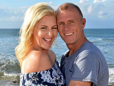 Sunshine Coast radio personality Jess Eva and her fiance Norm Hogan. Picture: Patrick Woods