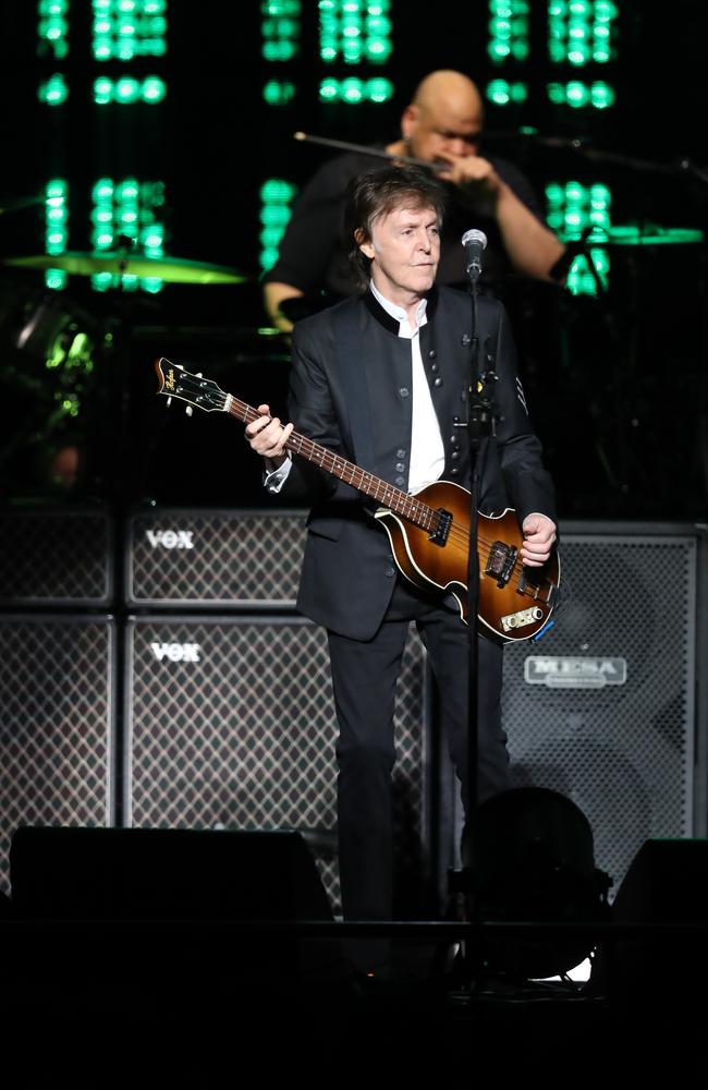 Paul McCartney in Sydney. Picture: David Swift.