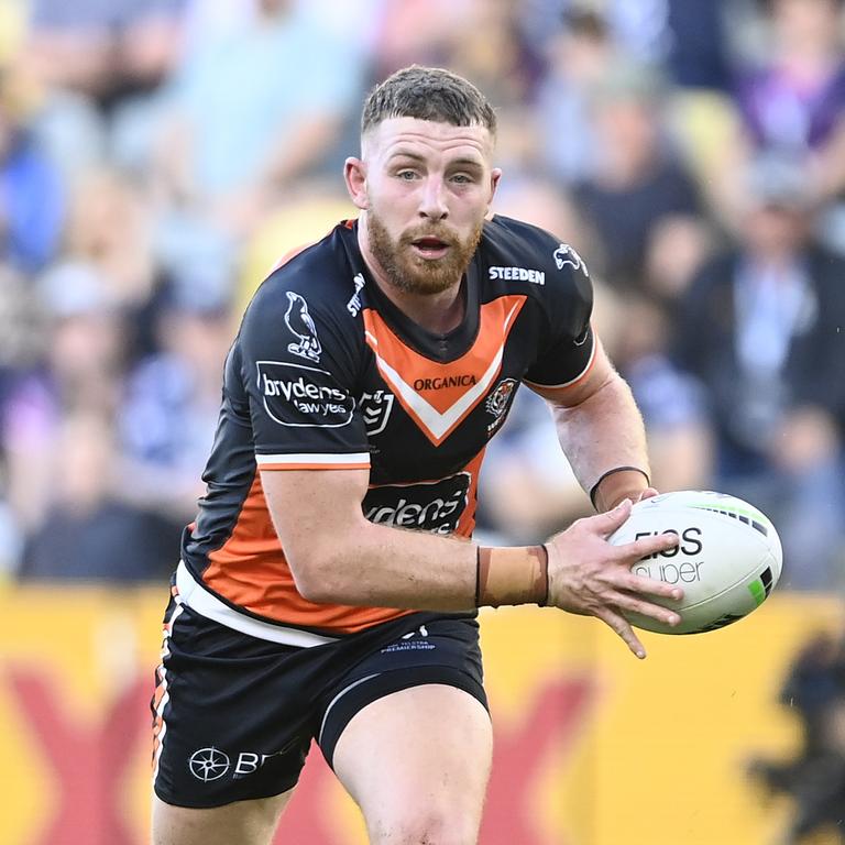 Jackson Hastings would be a big upgrade in the halves for the Knights. Picture: Ian Hitchcock/Getty Images