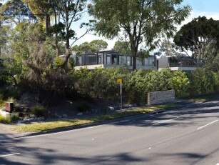 An artist's impression of the entrance to he a proposed seniors living development on Forest Way, Belrose. Picture: Supplied