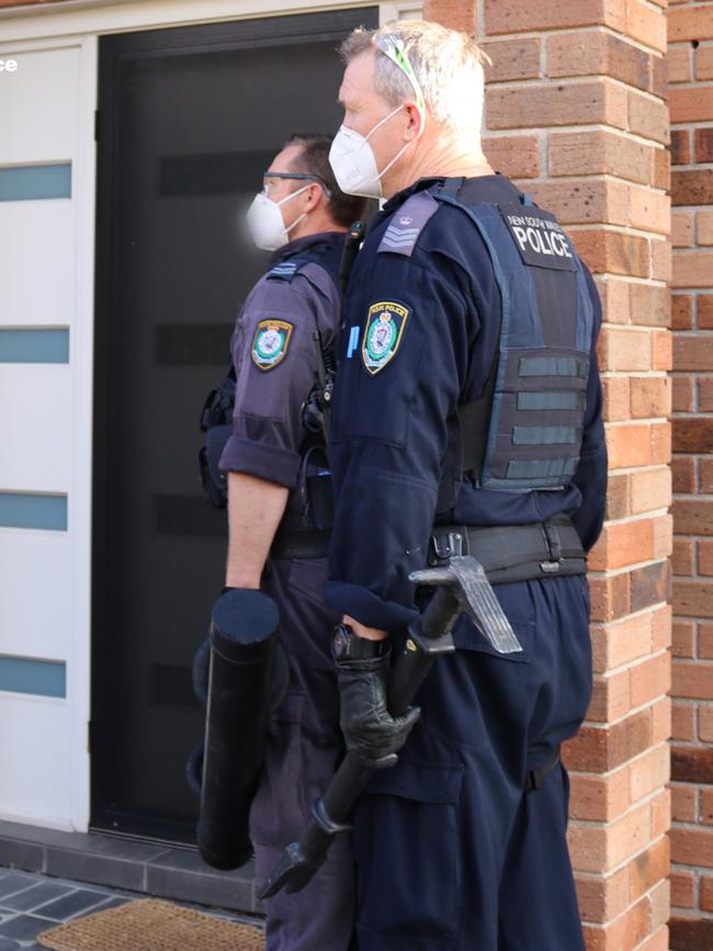 Police raided four properties earlier this week. Picture: NSW Police