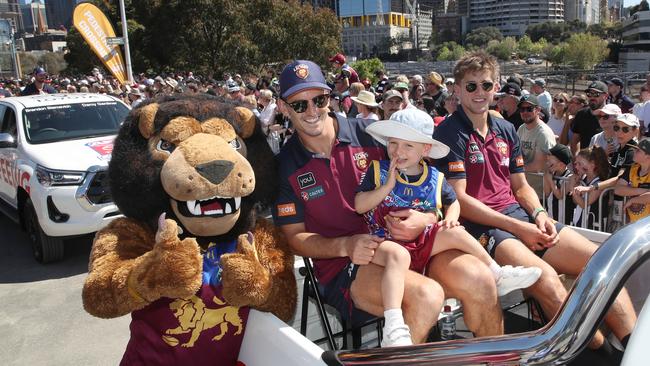 Brisbane get a shot at redemption on Saturday, with their second consecutive crack at an AFL premiership, this time against Sydney. Picture: NewsWire / David Crosling