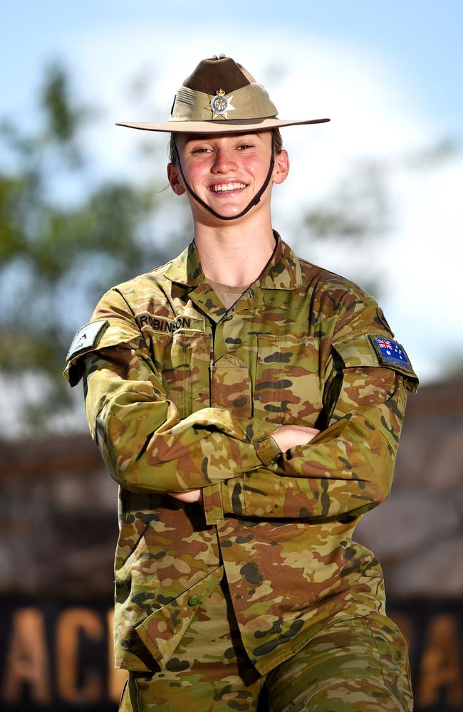 PTE Julia Robinson (Jillaroo and NRLW Broncos player) pictured at Lavarack Barracks in 2018. Picture: Australian Defence Force Media