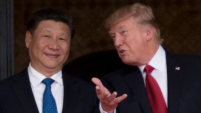 Then-president Donald Trump with President Xi Jinping in 2019.