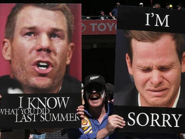 Kiwi fans at the MCG refuse to let the memory of sandpapergate die.