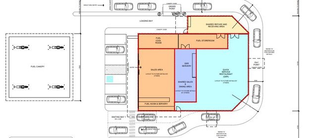 The proposed floor plan for the redevelopment.