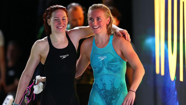 Ariarne Titmus and Mollie O’Callaghan are primed for a swag of medals. (Photo by Chris Hyde/Getty Images)