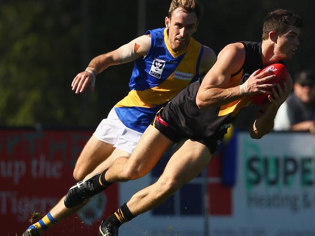 Collins (right) has been a revelation for Werribee this year. Picture: Getty Images