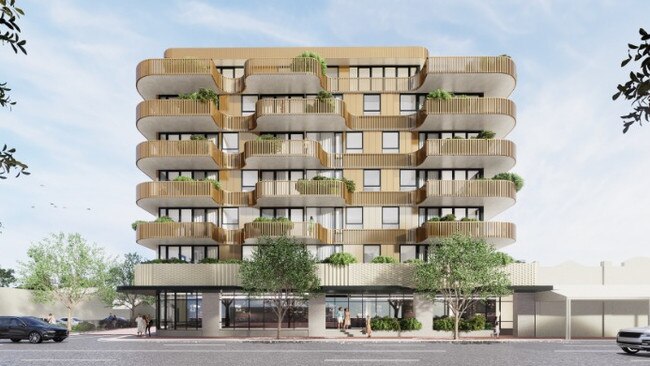 Artist’s impression of apartment development at 106-108 Unley Rd. Picture: Enzo Caroscio Architecture