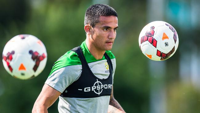 Socceroos training at Olympic Park. Tim Cahill. Picture Stuart Walmsley