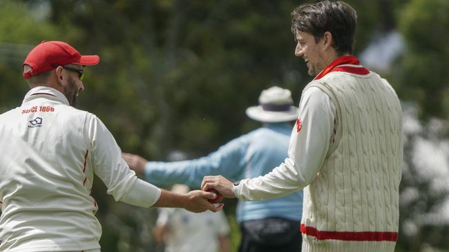 VSDCA: Preston skipper Michael Stretton and Thomas Boddy. Picture: Valeriu Campan