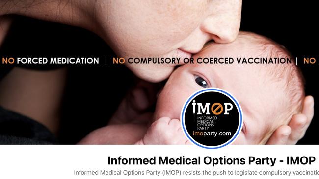 Informed Medical Options Party. Picture: Facebook