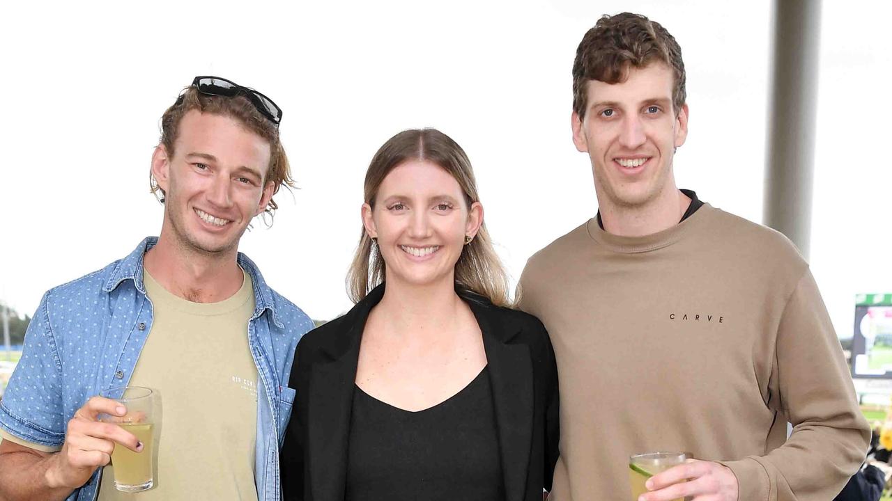 Brandon, Teagan and Cody Murphy at the Noosa Cup Race Day. Picture: Patrick Woods.