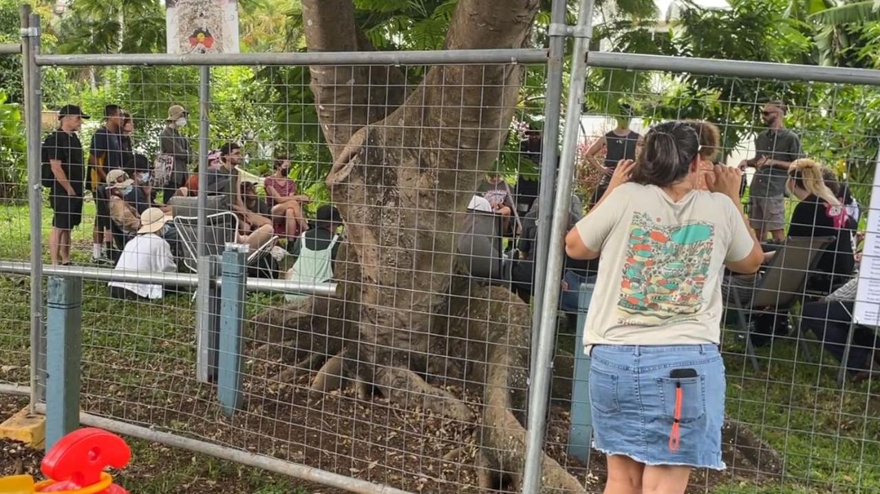 Police, protesters gather at controversial site over construction concerns