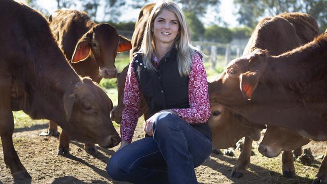 Former Beenleigh State High student Stephanie Samms is now completing her PhD in cattle management and nutrition.