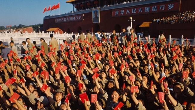 Red Guards waving copies of Mao Zedong’s ‘Little Red Book’ of quotations in 1966. Picture: Getty Images