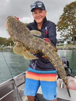 Mr Parsons proudly displaying his catch. Picture: Supplied.