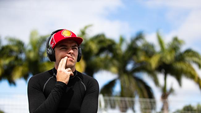 Scott McLaughlin watches the top 10 shoot out in Townsville. driver of the #17 Shell V-Power Racing Team Ford Mustang looks on during the top ten shoot out on July 07, 2019 in Townsville, Australia. (Photo by Daniel Kalisz/Getty Images)