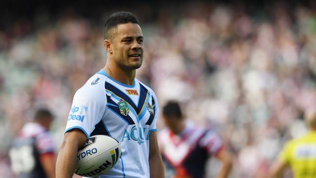 Jarryd Hayne had a difficult stint at the Titans. Picture: AAP Image