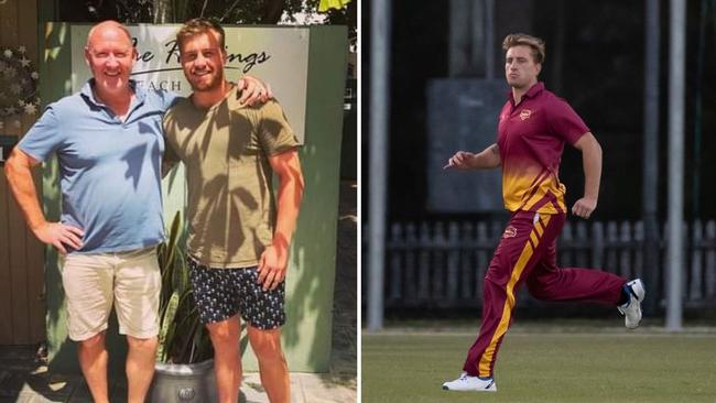 Cameron Munster enjoying his regular visits to the hot spot of Noosa.