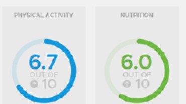 An example of results from the SAHMRI Be Well tracker.