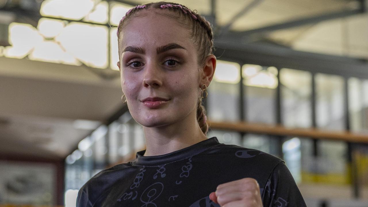 Taleisha Kirk at the NT Fight Series XI at Ventia Stadium. Picture: Pema Tamang Pakhrin