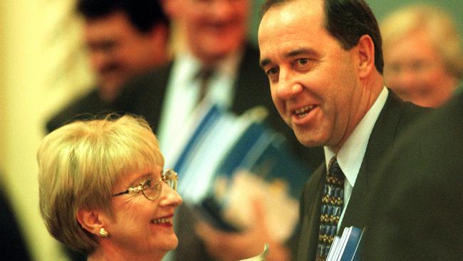 Premier Rob Borbidge and treasurer Joan Sheldon in 1998