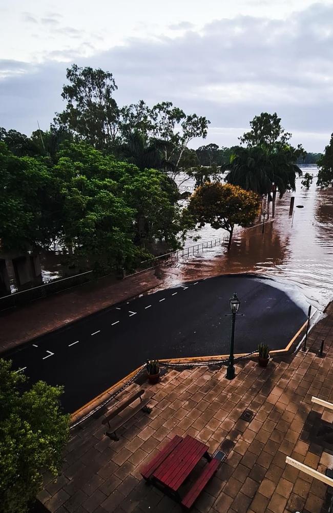 The Criterion Hotel was clear of the floodwaters on Sunday morning. Picture: Supplied