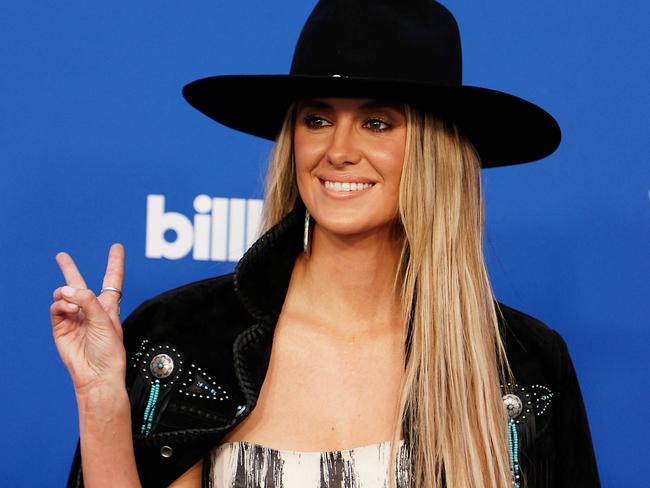 US singer Lainey Wilson attends the 2024 Billboard Women in Music Awards at the YouTube theatre in Inglewood, California, March 6, 2024. (Photo by Michael Tran / AFP)