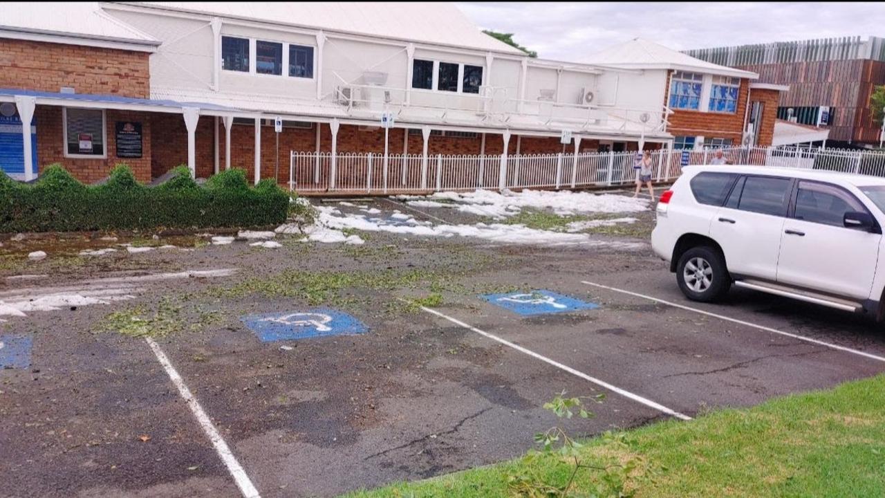 Milne Bay Aquatic Centre is just one of the Toowoomba businesses which have been forced to close on Sunday, due to severe flooding and hail damage.