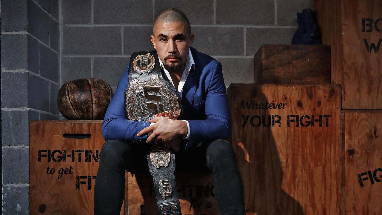 Former UFC middleweight champ Robert Whittaker breaks his silence. Picture: Sam Ruttyn
