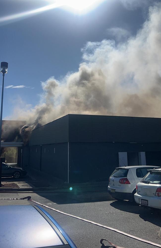 KFC Tuggeranong after its workers evacuated. Picture: Contributed