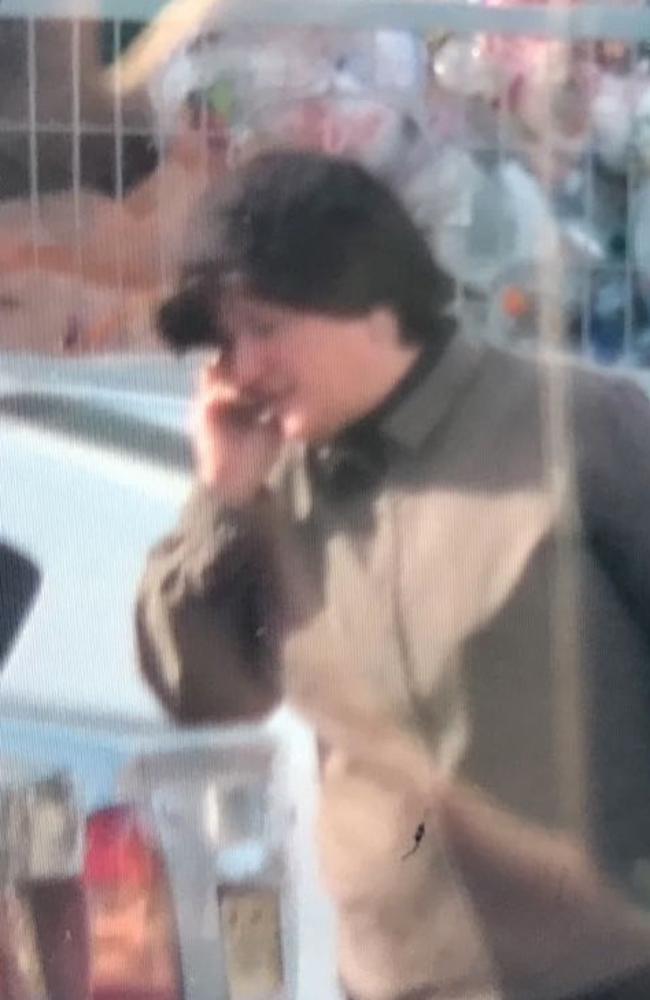 Malka Leifer talks on her mobile phone while shopping in Emmanuel, Israel. Picture: Jewish Community Watch