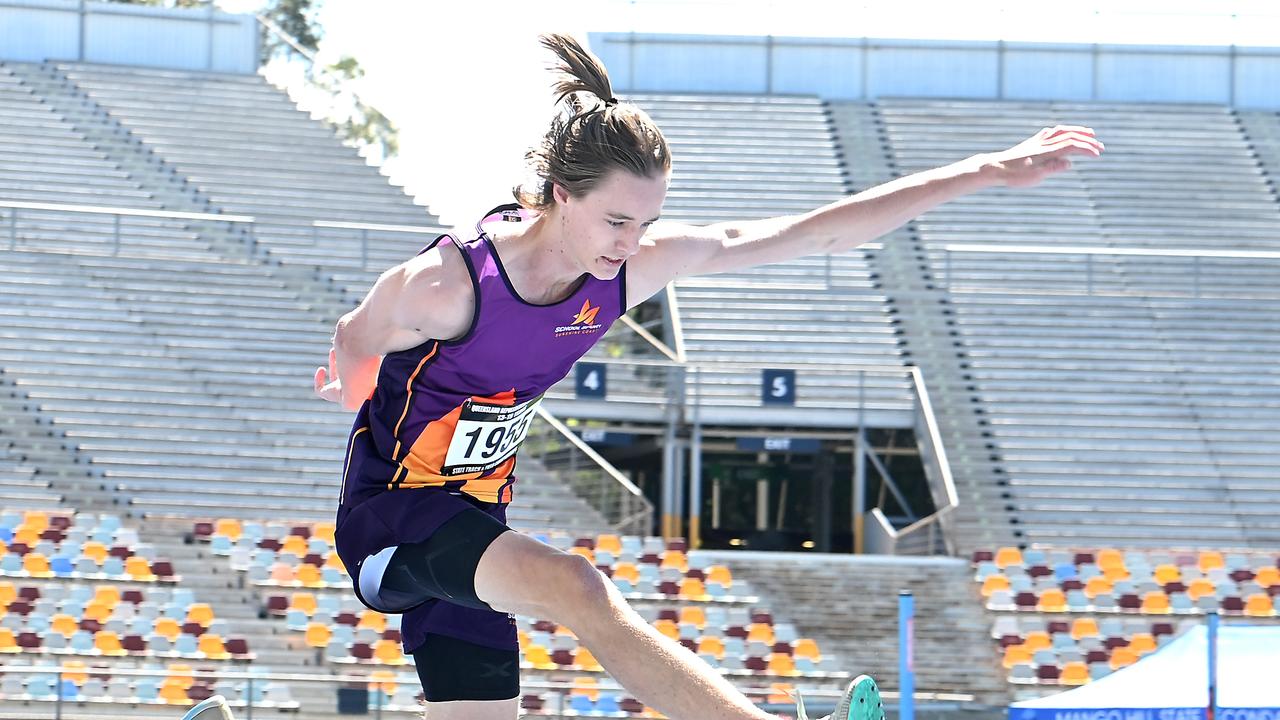 Queensland Representative School Sport track and field championships in Brisbane. Saturday October 12, 2024. Picture, John Gass