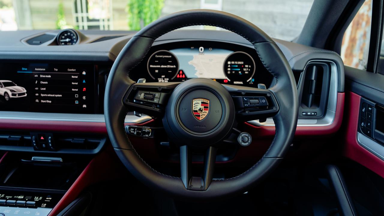 The Cayenne has a high-tech cabin.