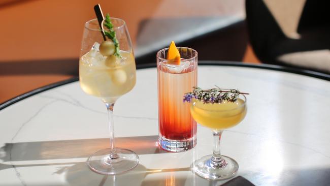 There are plenty of cocktails (and mocktails) on the menu at Crowne Plaza in Hobart. Picture: Supplied