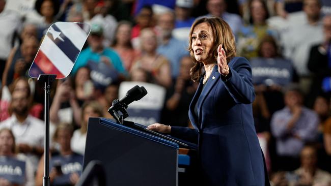 Vice President Harris hit the campaign trail Tuesday and hosted her first rally as Democratic presidential candidate in the battleground state of Wisconsin. Picture: Kamil Krzacyznski/AFP