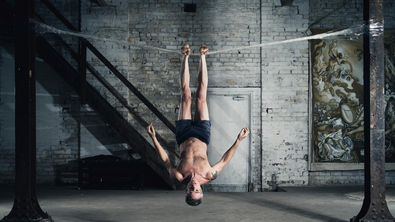 Performer Lee Wilson in High Performance Packing Tape by Branch Nebula. Picture: Tristan Still