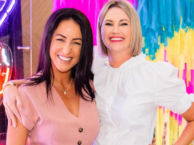 Jade Eugene and Bernice Reid at the launch of Neon Paradise on the Gold Coast. Socials: Damien Anthony Rossi | Picture: Sam Neil