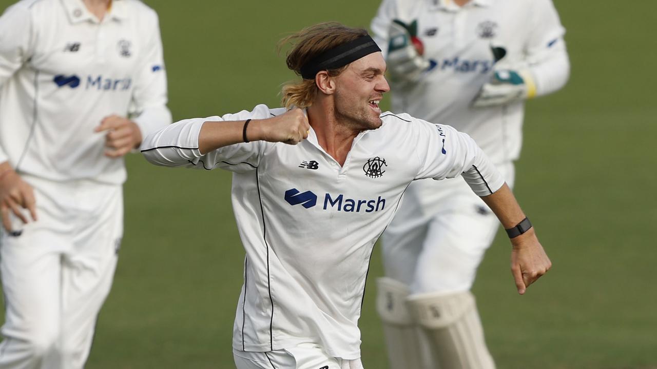 Young gun Corey Rocchiccioli has enjoyed the most prolific Shield season by an off-spinner since WA great Bruce Yardley in 1981-82. Picture: Darrian Traynor / Getty Images