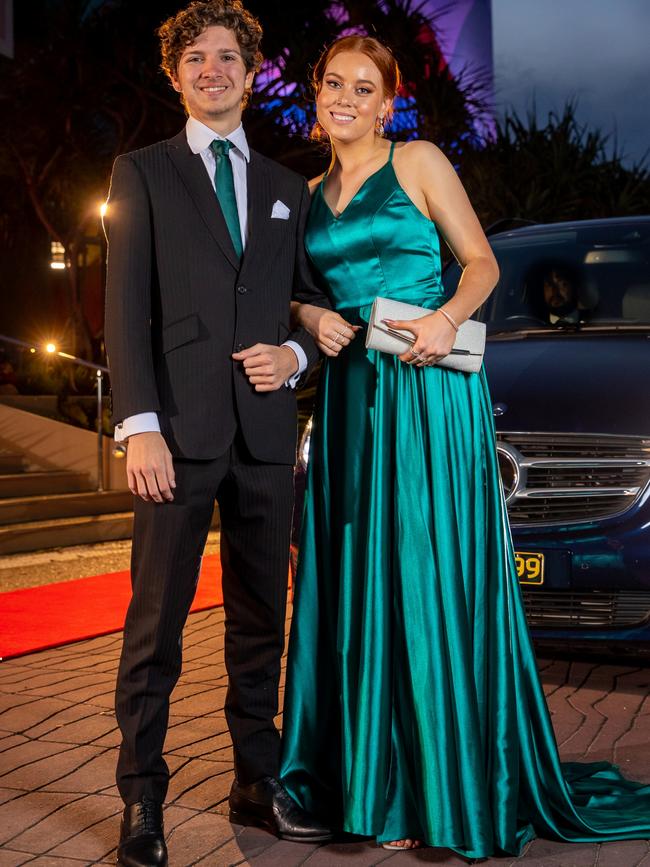 Reuben Beltran and Sarah Crawford. King's Christian College's 2020 Formal. Photo: Supplied