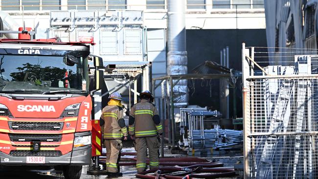 The building is one large warehouse that houses four separate businesses. pic Lyndon Mechielsen/Courier Mail