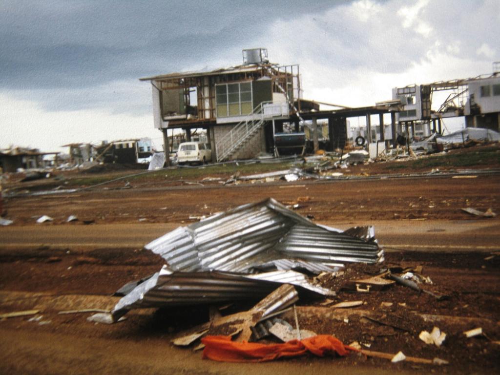 The damage on Bower Road, Darwin. Picture Supplied