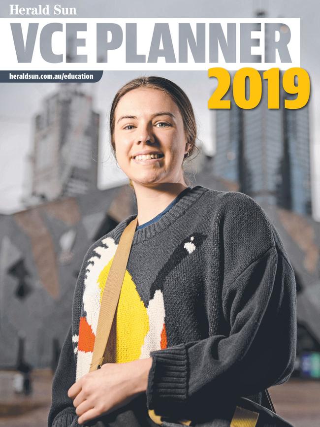 The 2019 VCE Planner is inside the Herald Sun on July 16.