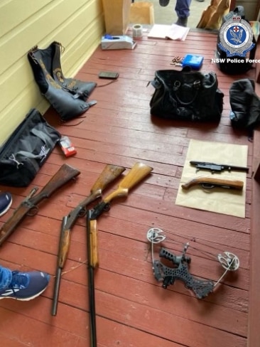NSW Police have seized several guns across multiple raids in the past 48 hours. Picture: NSW Police